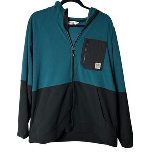 OUTDOOR RESEARCH | Men’s Trail Mix Zip Hoodie - Blue + Black - Sz Large